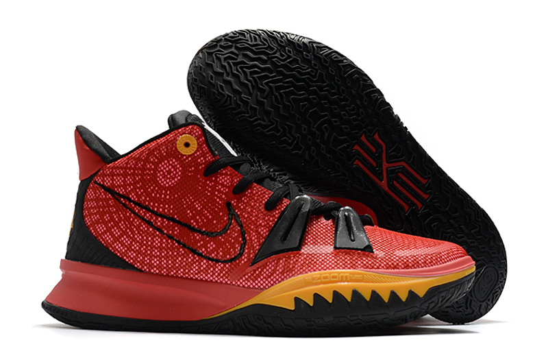 2020 Nike Kyrie Irving 7 Red Black Yellow Basketball Shoes - Click Image to Close